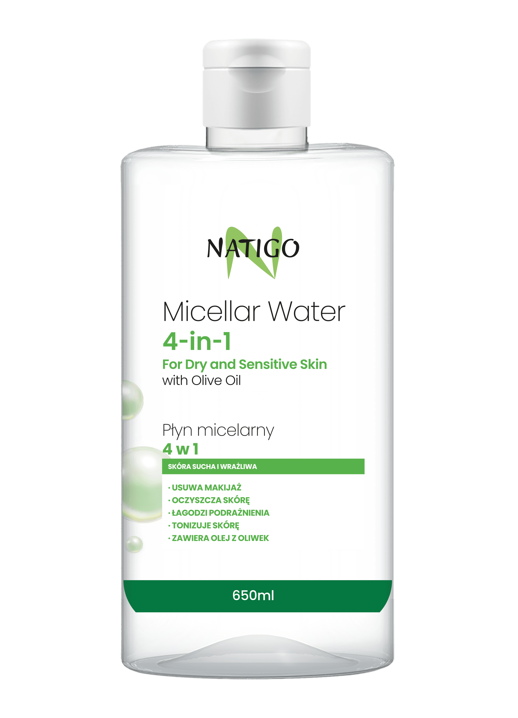 NATIGO Micelláris folyadék olívaolajjal