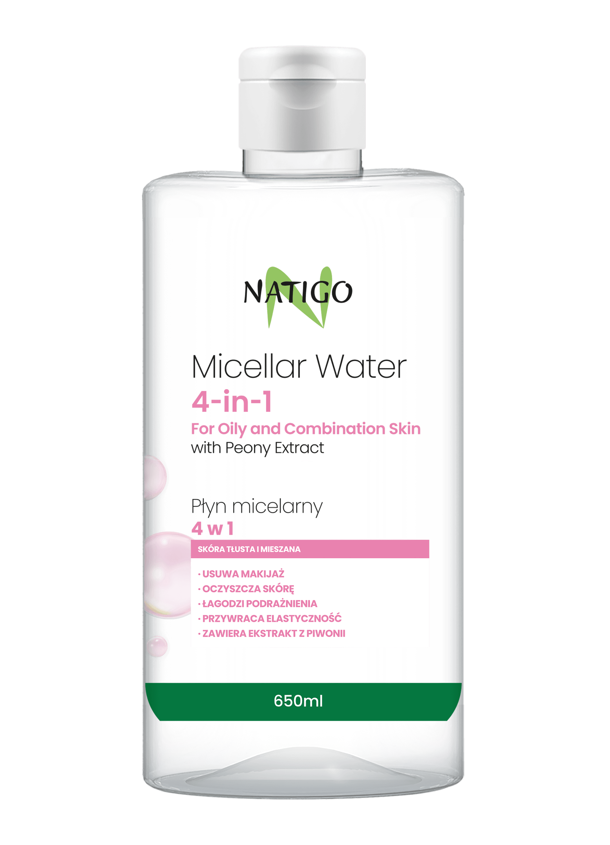 NATIGO Micelláris folyadék bazsarózsa kivonattal