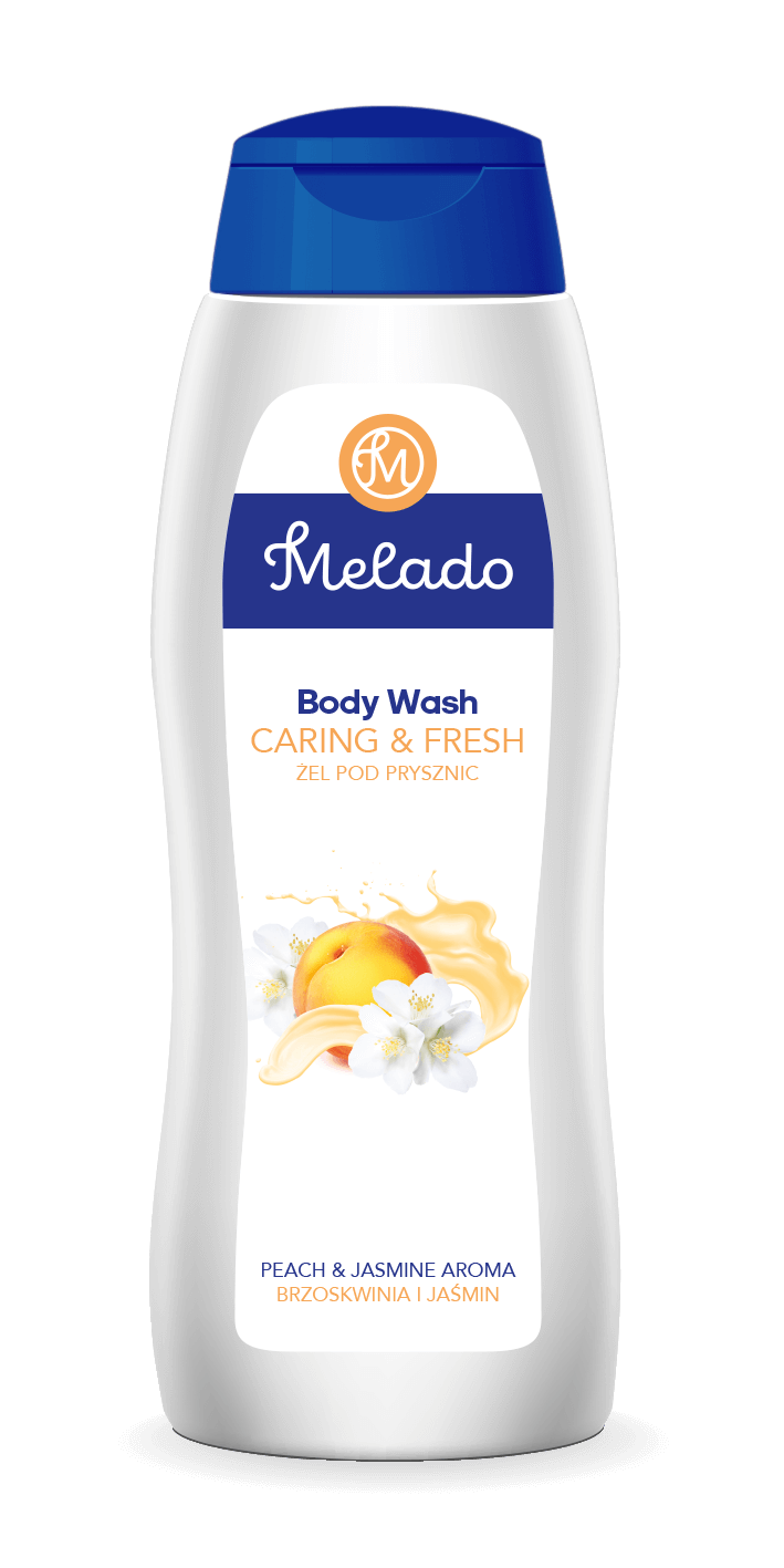 MELADO Gondoskodás és Frissítés [Caring & Fresh] unisex tusfürdő gél - Barack és jázmin aroma