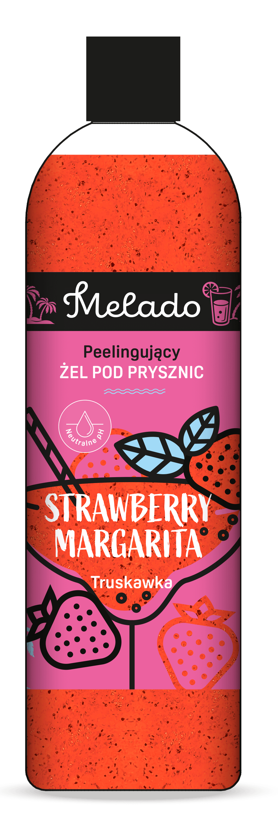 MELADO STRAWBERRY MARGARITA bőrradír hatású tusfürdő gél