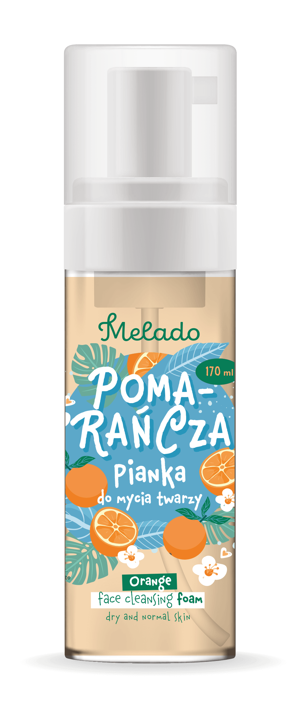 MELADO Narancsos arctisztító hab
