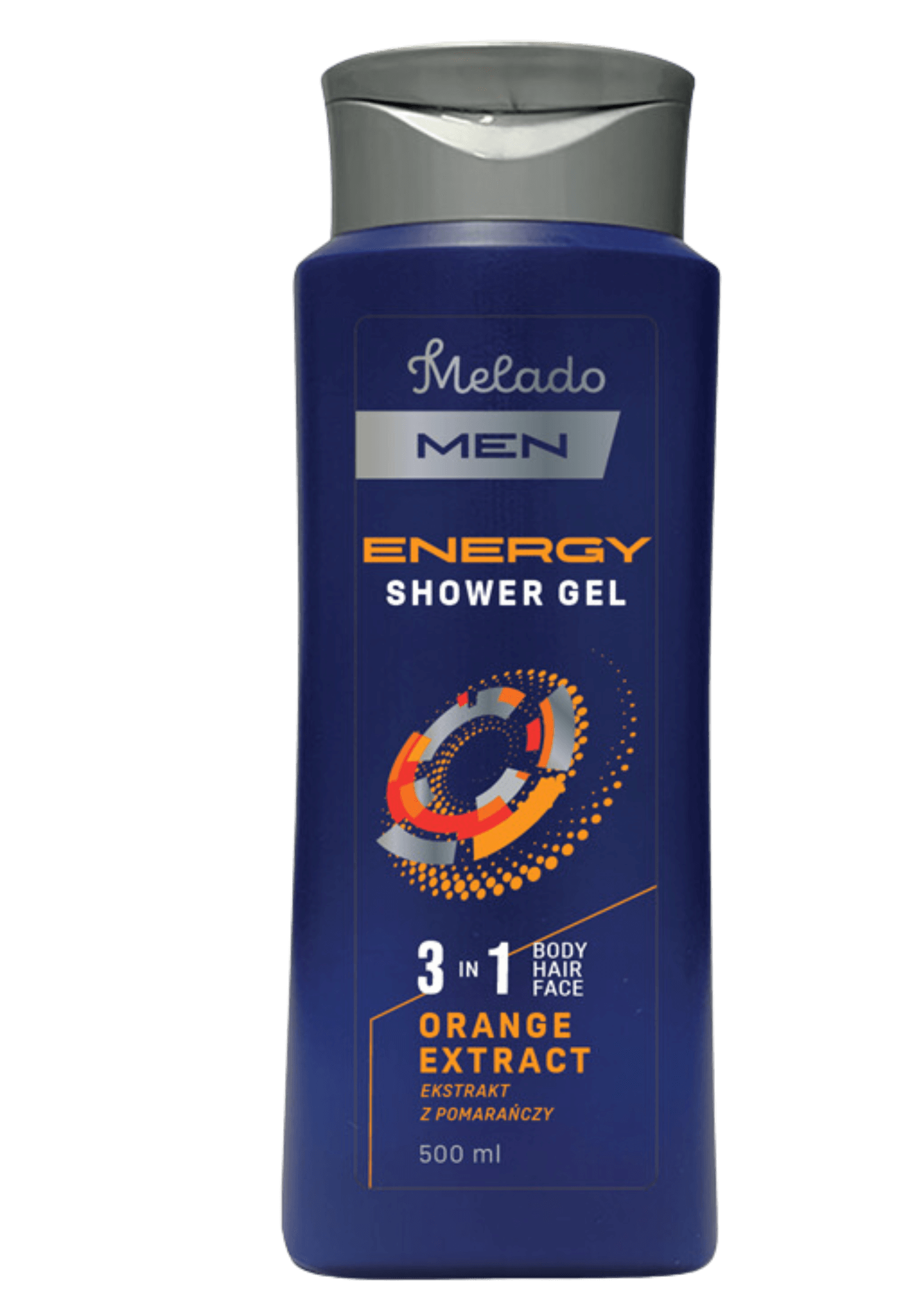 MELADO ENERGY 3 az 1-ben férfi tusfürdő gél narancskivonattal