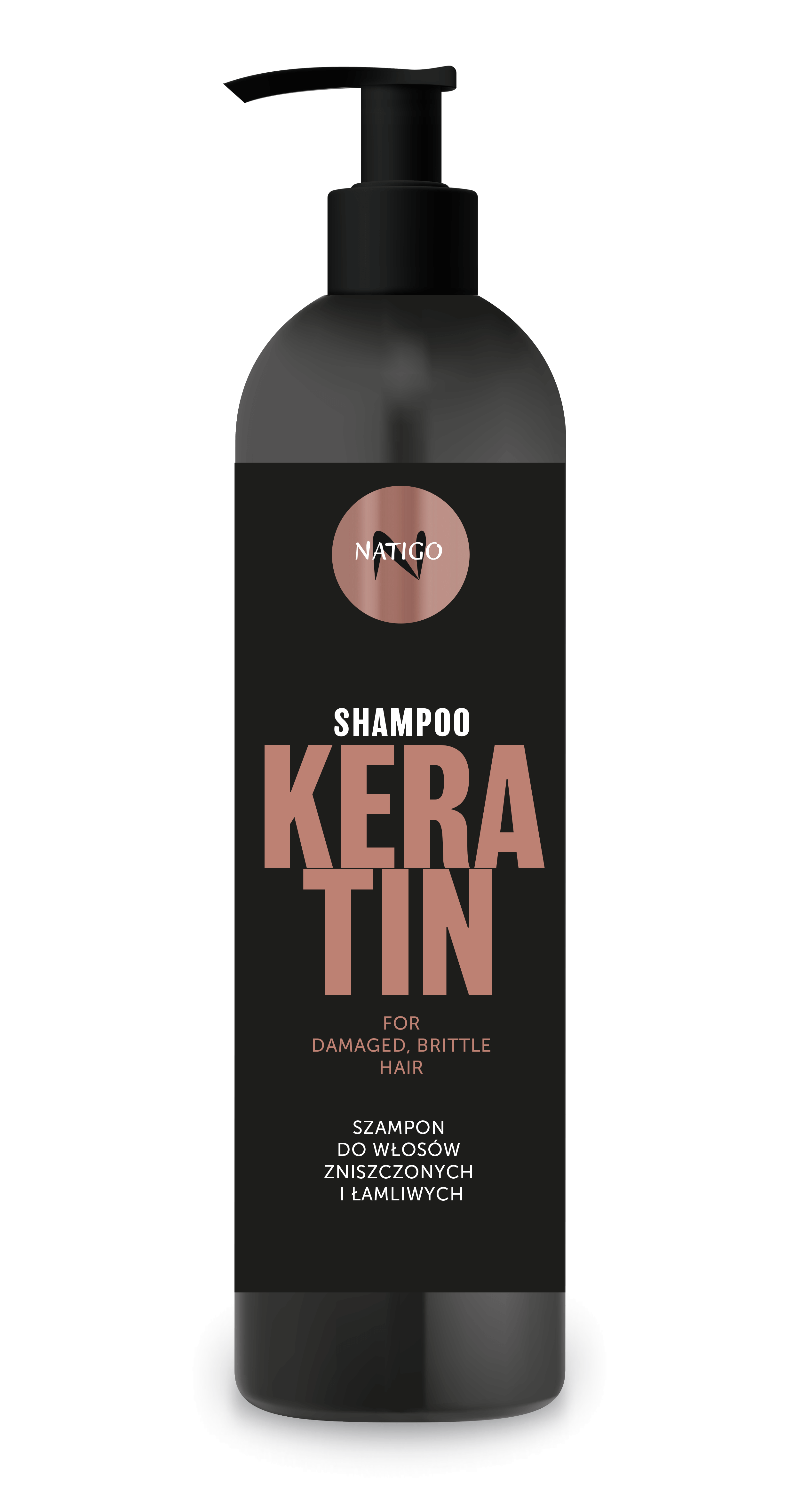 NATIGO Keratin sampon sérült és törékeny hajra