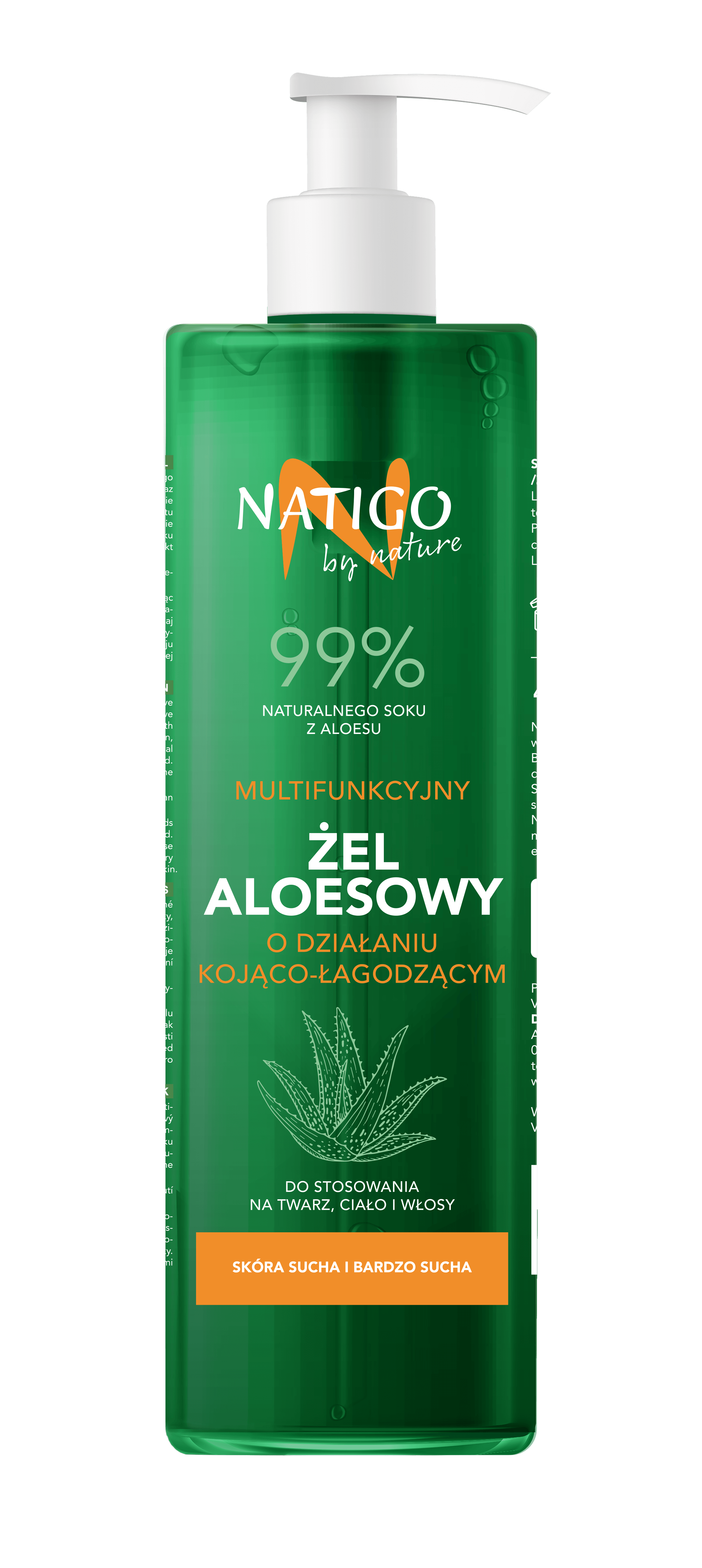 NATIGO BY NATURE Aloe vera hajsampon - ALOE VERA VONAL, 99%-ban természetes összetevők