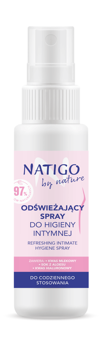 NATIGO BY NATURE Frissítő, intim spray - 97%-ban természetes összetevők