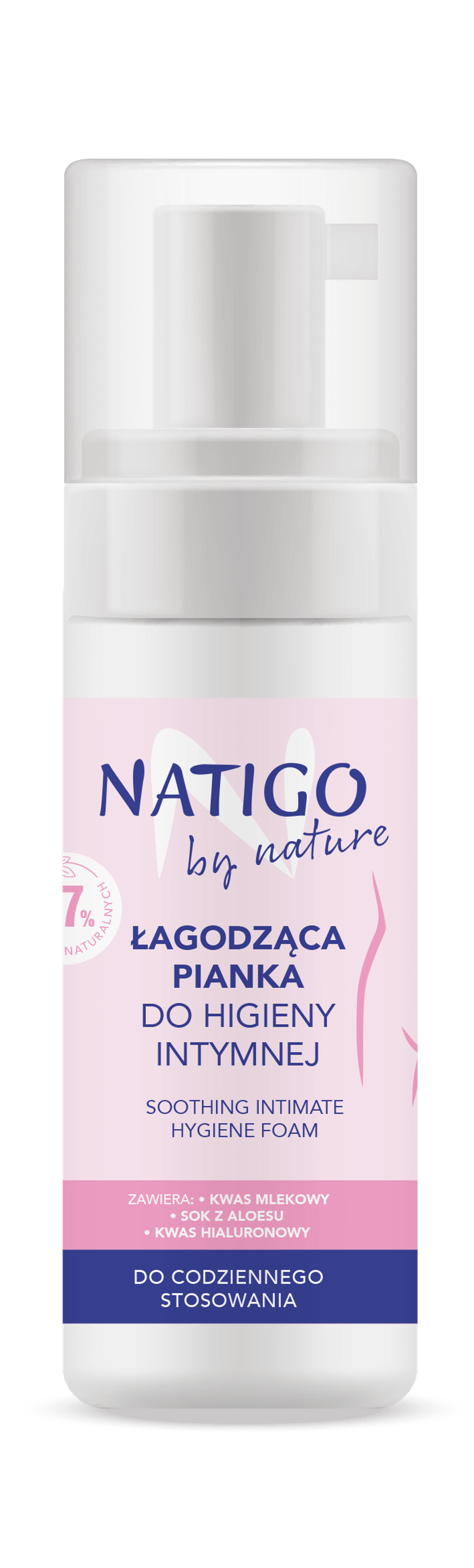 NATIGO BY NATURE Nyugtató hab intim higiéniához - 97%-ban természetes összetevők